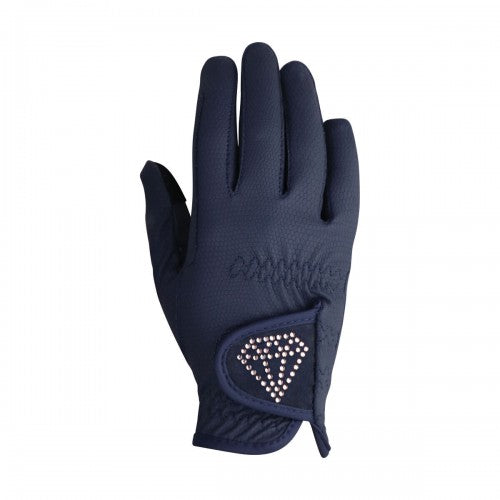 Front - Hy Childrens/Kids Cadiz Riding Gloves