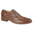 Front - Goor Childrens Boys Brogued Wing Tip Smart Shoe