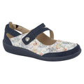 Front - Boulevard Womens/Ladies E Fit Leather/Suede Shoes