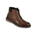 Front - Roamers Mens Cowhide Leather Ankle Boots