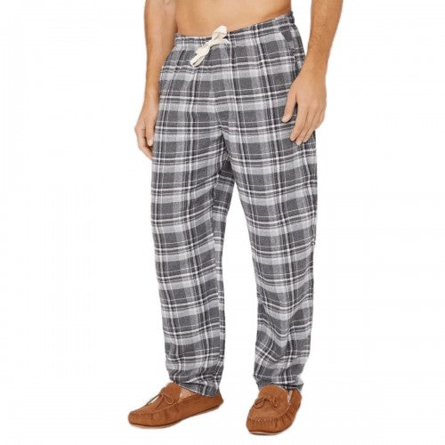 Front - Debenhams Mens Herringbone Checked Lounge Pants