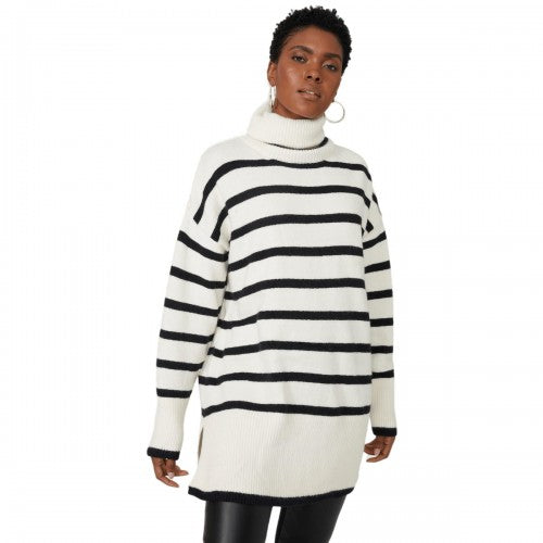 Front - Principles Womens/Ladies Knitted Wool Roll Neck Sweater