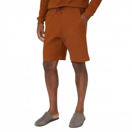 Front - Debenhams Mens Waffle Sweat Shorts