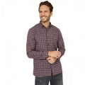 Front - Mantaray Mens Mini Grid Check Brushed Shirt