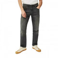 Front - Mantaray Mens Washed Straight Jeans