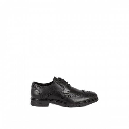 Front - Debenhams Mens Airsoft Leather Wide Brogues