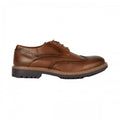Front - Debenhams Mens Brent Leather Wing Tip Brogues