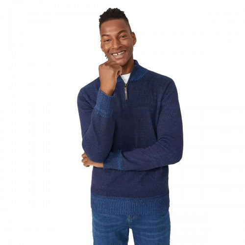 Front - Mantaray Mens Twist Neck Sweater