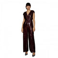 Front - Principles Womens/Ladies Sequin Wrap Sleeveless Jumpsuit