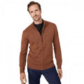 Front - Mantaray Mens Space Dye Full Zip Fleece Top