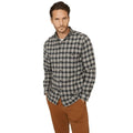 Front - Mantaray Mens Checked Brushed Shirt