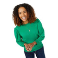 Front - Maine Womens/Ladies Puffed Sweatshirt