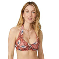 Front - Mantaray Womens/Ladies Geometric Feather Bikini Top