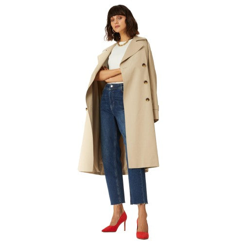 Front - Principles Womens/Ladies Petite Oversized Trench Coat