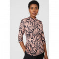 Front - Principles Womens/Ladies Slinky Printed High-Neck Top