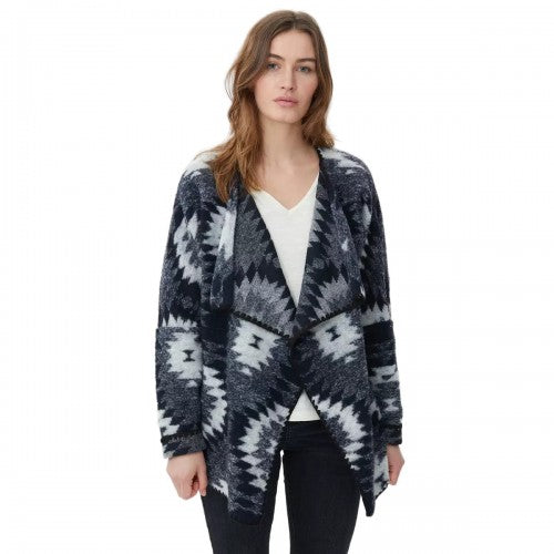 Front - Mantaray Womens/Ladies Wool Blend Waterfall Jacket