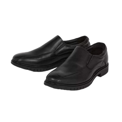 Front - Debenhams Mens Leather Airsoft Loafers