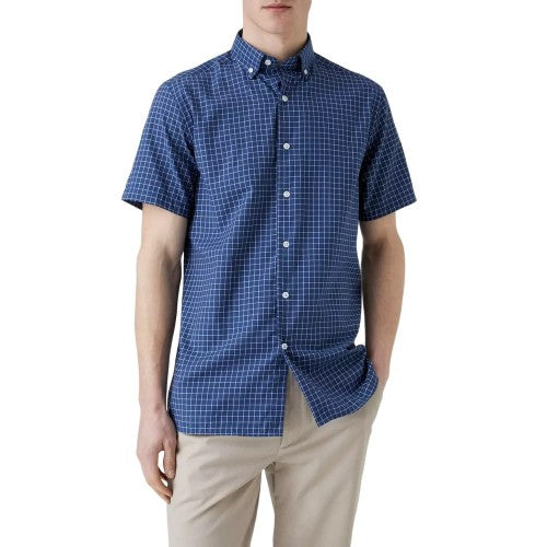 Front - Maine Mens Classic Graph Checked Shirt