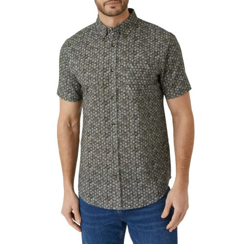 Front - Mantaray Mens Circle Shirt