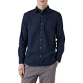 Front - Mantaray Mens Textured Twill Shirt