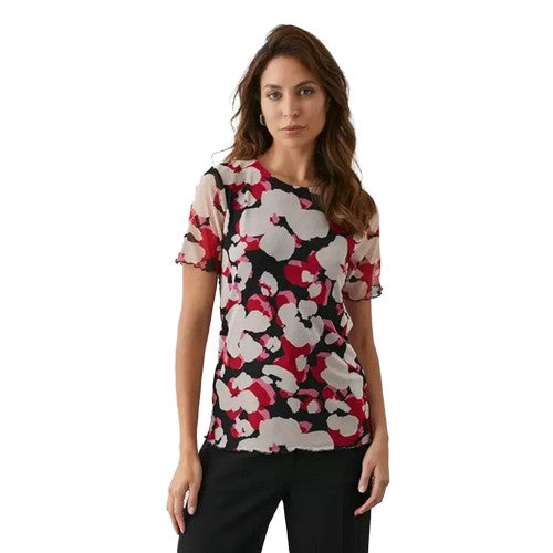 Front - Principles Womens/Ladies Abstract Mesh T-Shirt