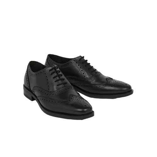 Front - Debenhams Mens Leather Airsoft Brogues
