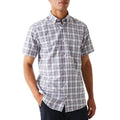 Front - Maine Mens Light Base Check Shirt