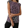 Front - Principles Womens/Ladies Leopard Print Mesh Top