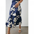 Front - Principles Womens/Ladies Leaf Print Elasticated Waist Midi Skirt