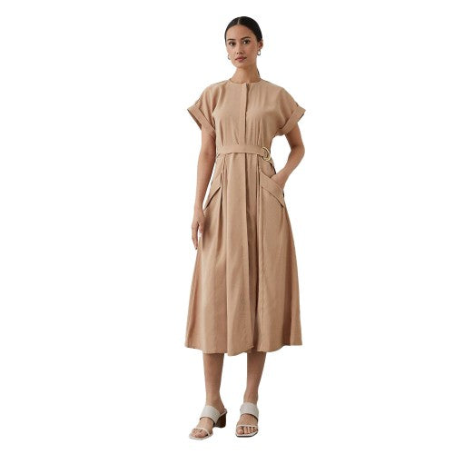 Front - Principles Womens/Ladies Utility Soft Touch Fitted And Flared Dress