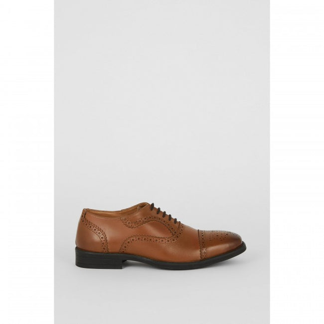 Front - Debenhams Mens Thomas Blunt Leather Brogues