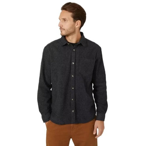 Front - Mantaray Mens Twill Overshirt