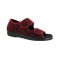 Front - GBS Brompton Touch Fastening Open Toe Slipper / Unisex Slippers