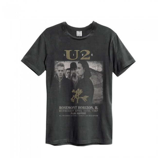 Front - Amplified Mens Live U2 T-Shirt