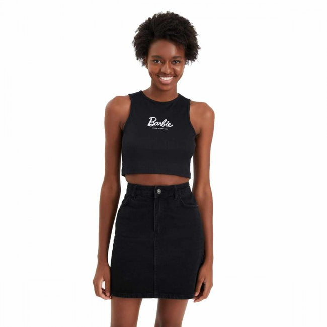 Front - OnePointFive°C Womens/Ladies Barbie Crop Top