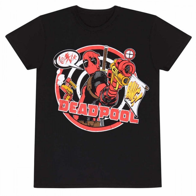 Front - Deadpool Unisex Adult Button T-Shirt
