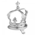 Front - Hill Interiors The Queens Crown Nickel Stocking Holder