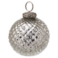 Front - The Noel Collection Glass Patterned Christmas Bauble