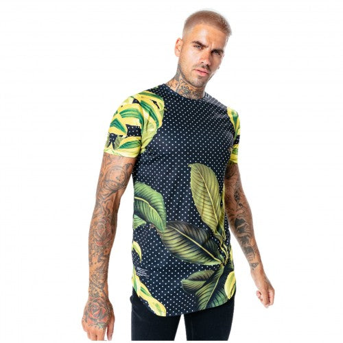 Front - Hype Mens Polka Leaf T-Shirt