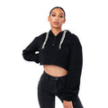 Front - Hype Womens/Ladies Quarter Zip Pullover Hoodie