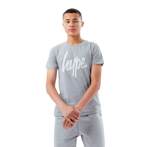 Front - Hype Childrens/Kids Script Marl T-Shirt