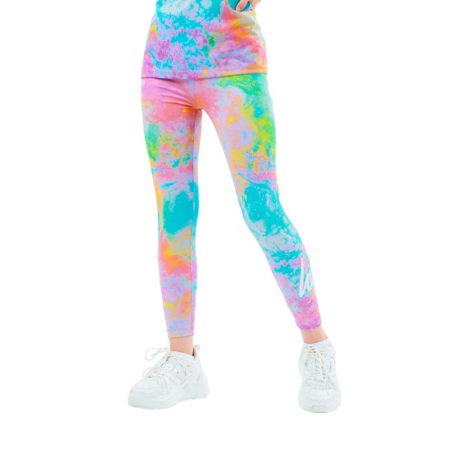 Front - Hype Girls Tie Dye Leggings