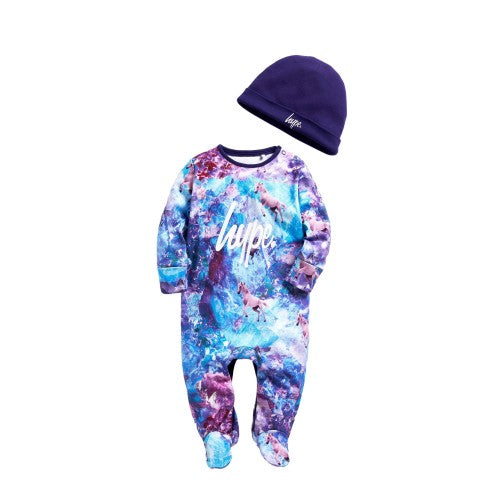 Front - Hype Baby Unicorn Sleeper Set