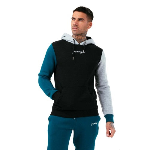 Front - Hype Mens Thompson Splice Scribble Hoodie
