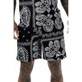 Front - Hype Mens Paisley Palm Scribble Shorts