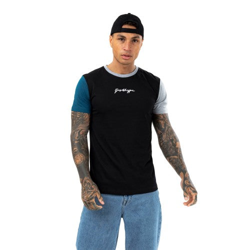 Front - Hype Mens Thompson Splice Scribble T-Shirt