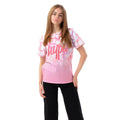 Front - Hype Girls Fade Leopard Script T-Shirt