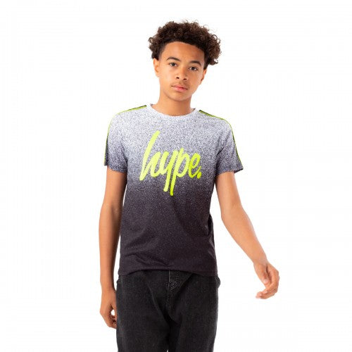 Front - Hype Boys Speckle Neon Tape Script T-Shirt