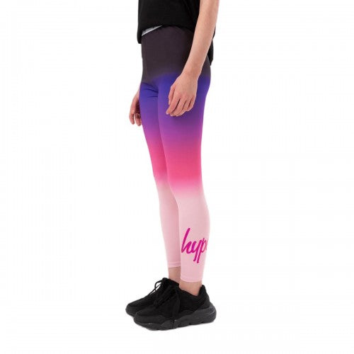 Front - Hype Girls Fade Foil Script Leggings