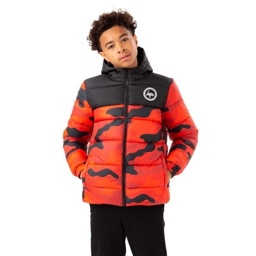 Front - Hype Boys Camo Padded Jacket